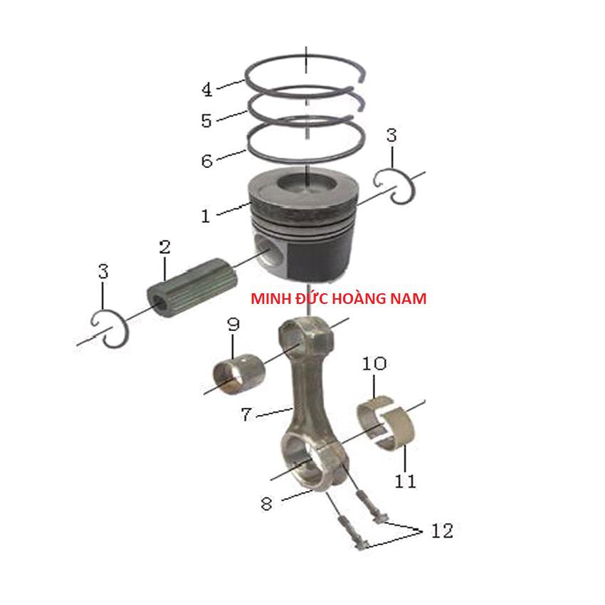 WD615 CON-ROD,PISTON